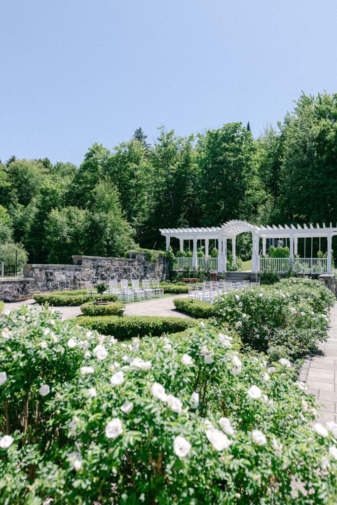 Vue du jardin du Manoir Stoneheaven