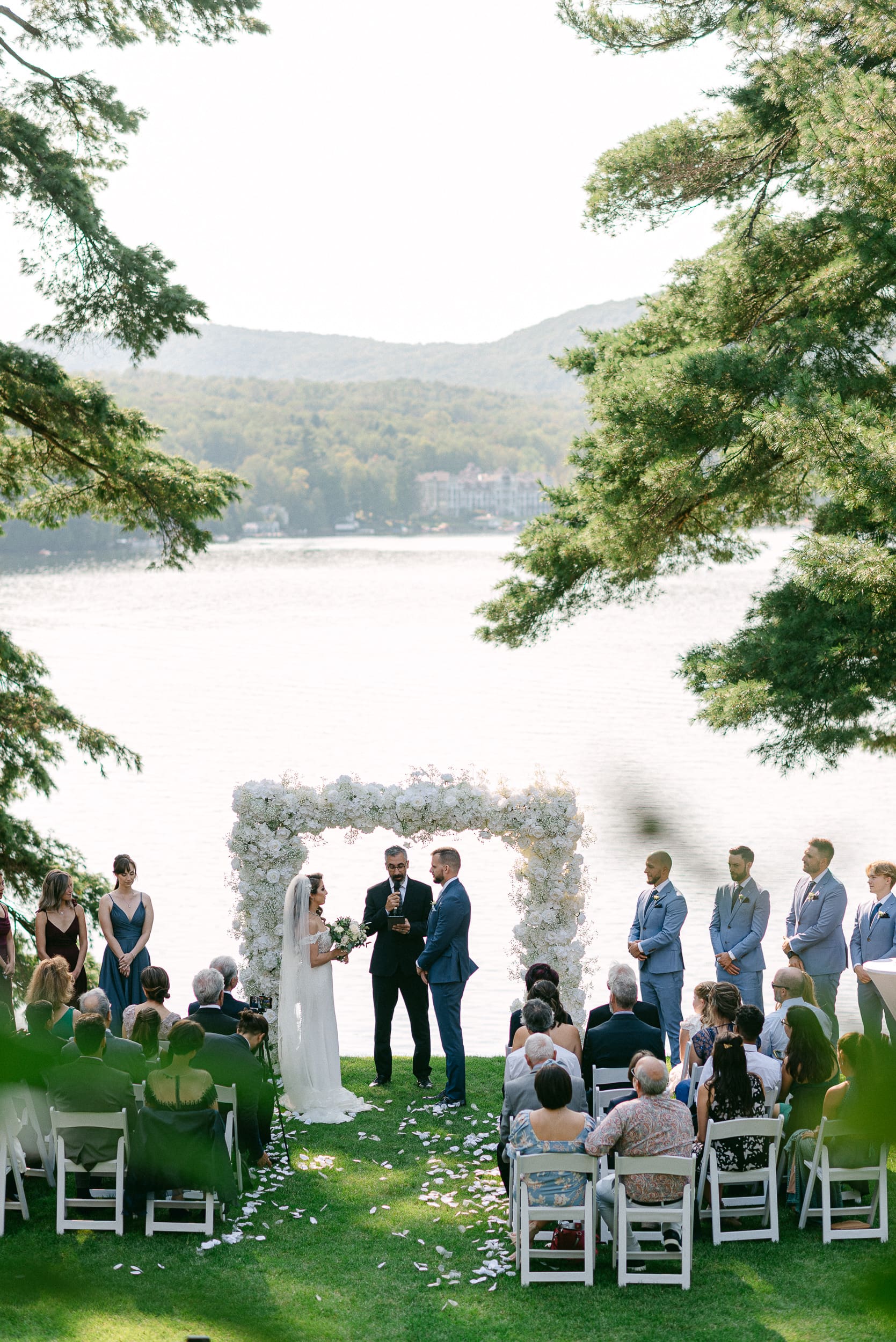 Cérémonie de mariage avec hébergement en Estrie au Ripplecove